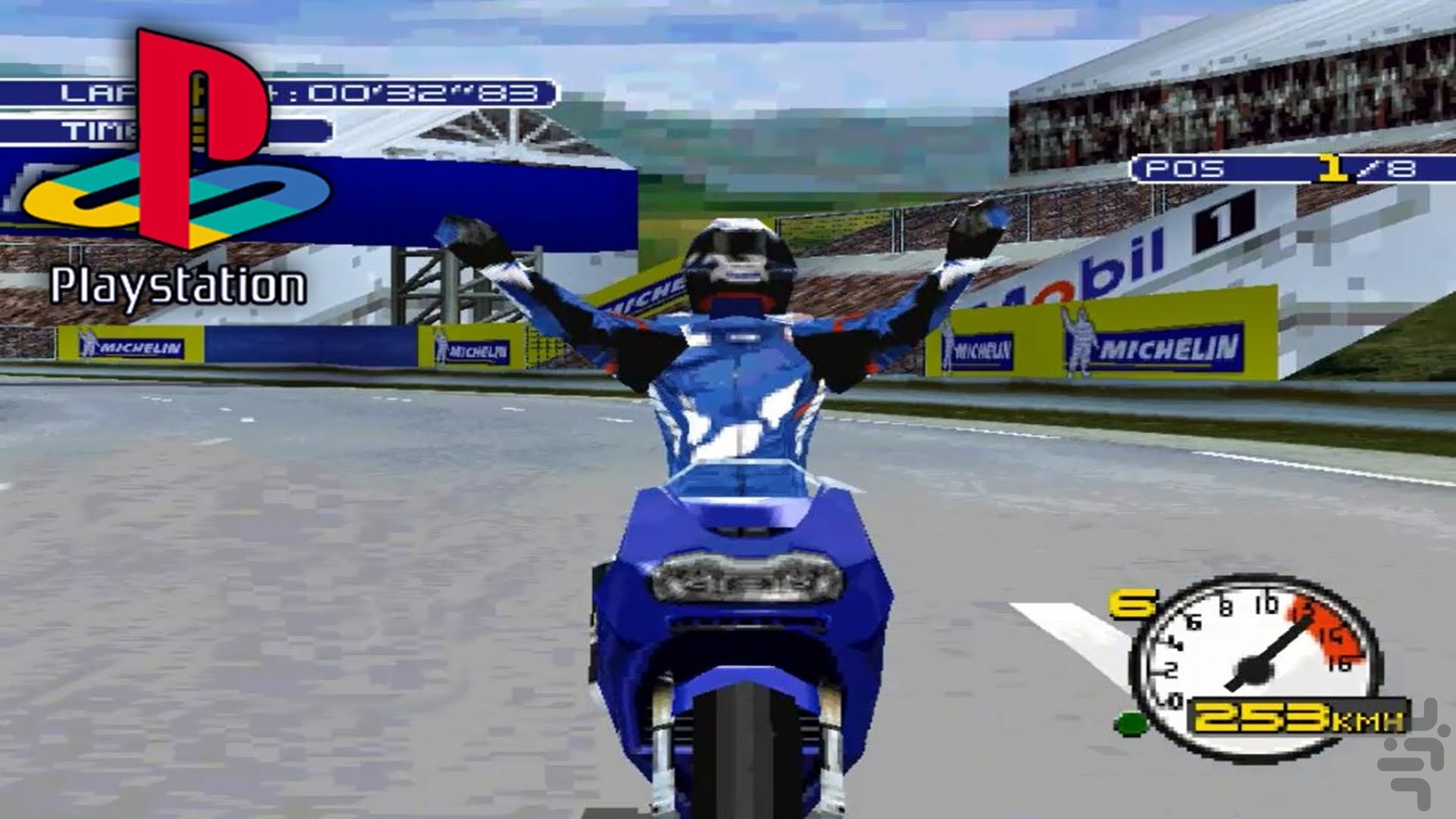 Moto Racer - Gameplay PSX / PS1 / PS One / HD 720P (Epsxe) 